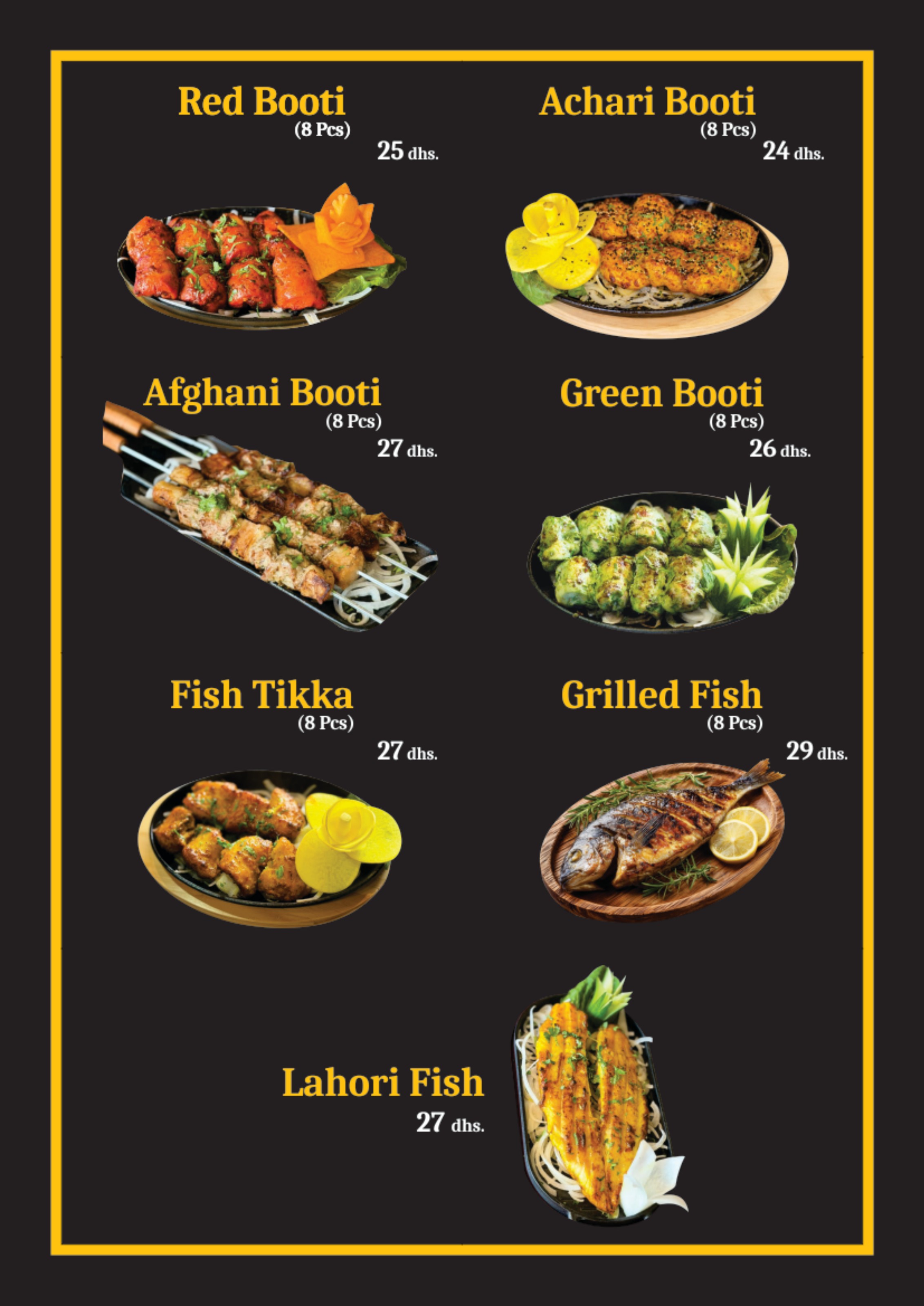 Bannu Beef Pulao menu — Booti & Fish B.B.Q